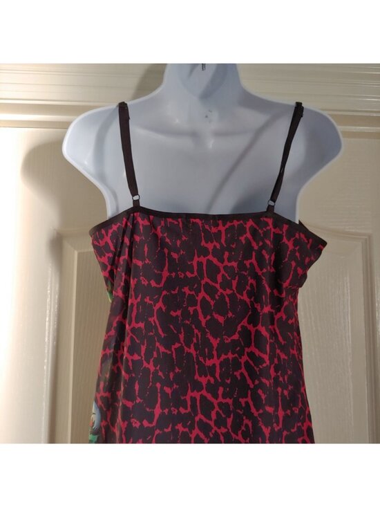 Ed Hardy Slip Dress Tattoo Snake Bratz Sleeze Y2K Mini Strappy Edgy Clubwear L - Picture 9 of 12